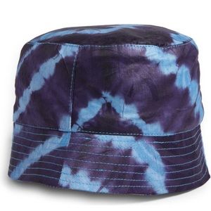 Blue Flame Cotton Bucket Hat . Unisex .  One Size Fits Most.  Summer